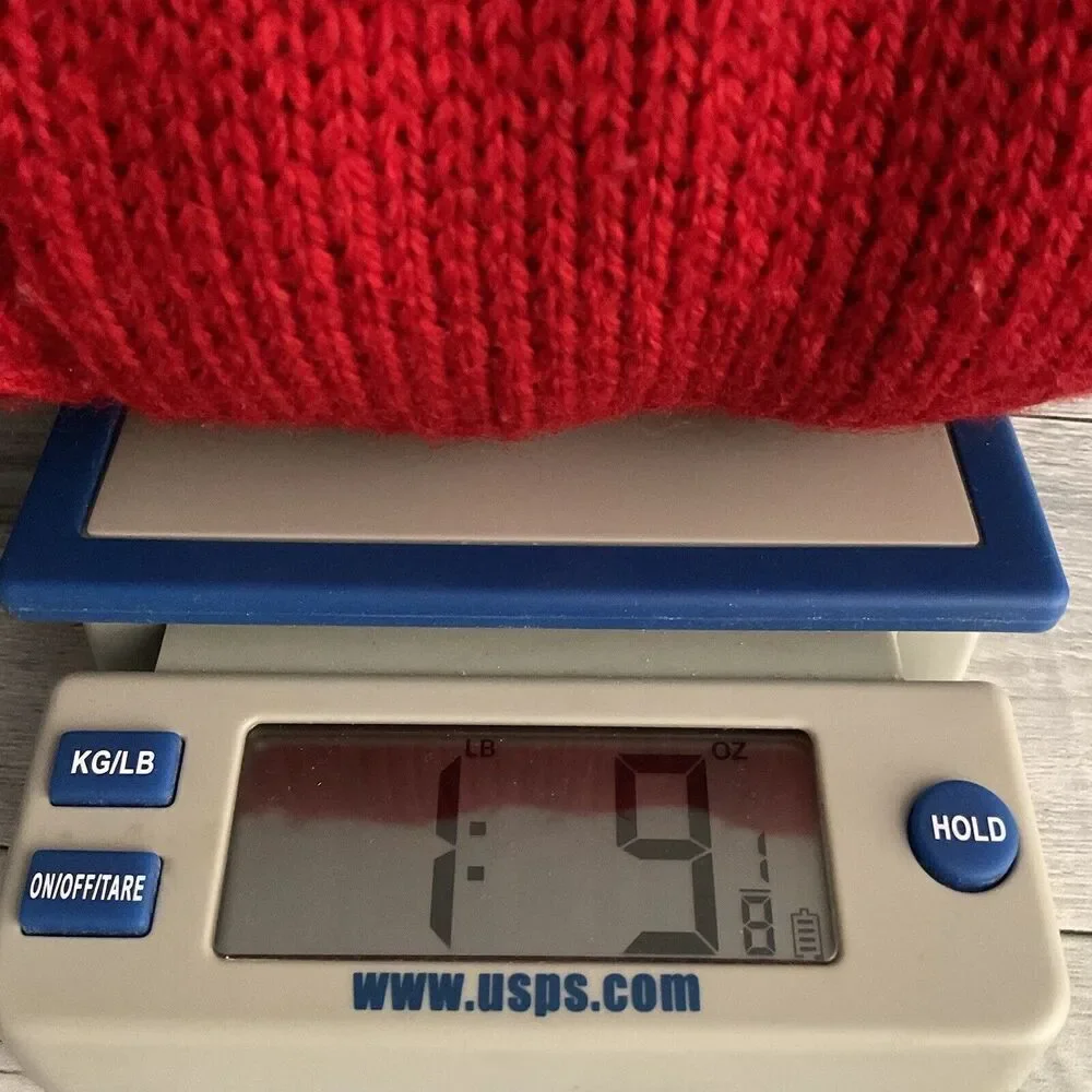 Vtg South Wool Sweater Large Women’s Red Button Accent HandKnit‎ Cable Pullover